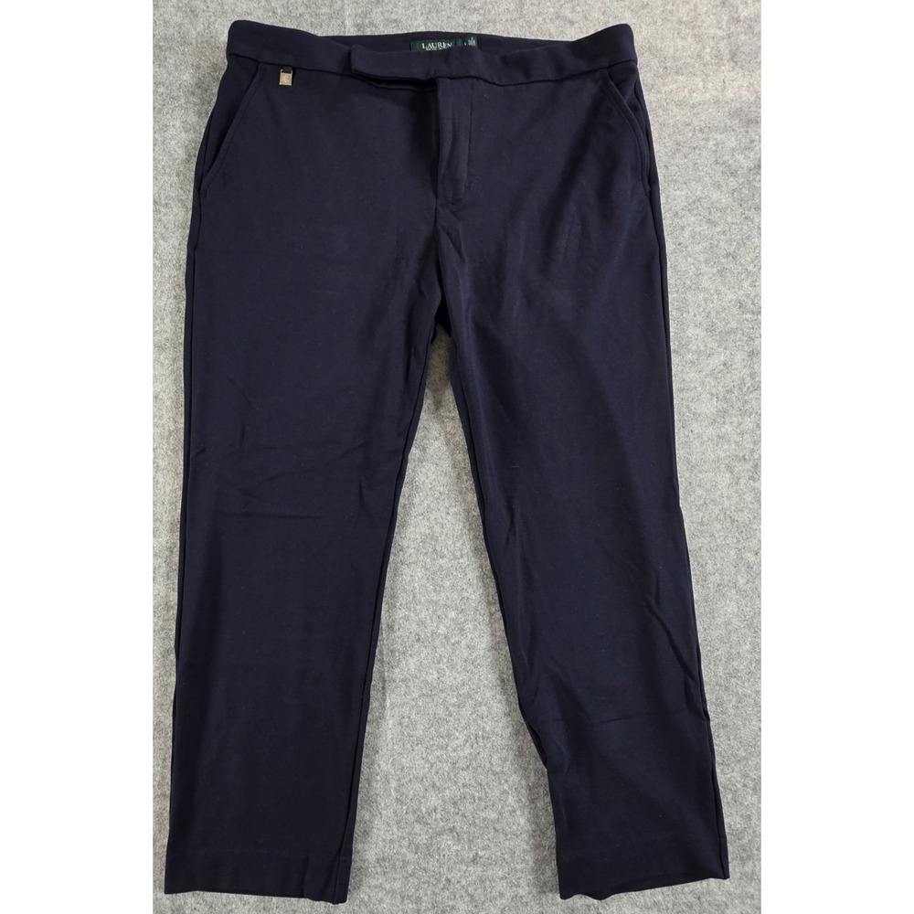 Lauren‎ Ralph Lauren Pants Womens Size Large Navy blue Dress